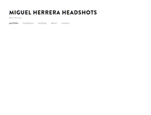 Tablet Screenshot of mheadshots.com